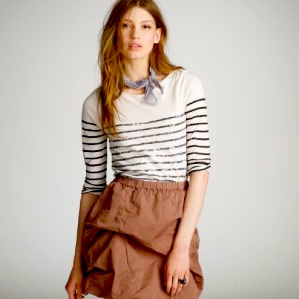 J. Crew Sequined Striped Top